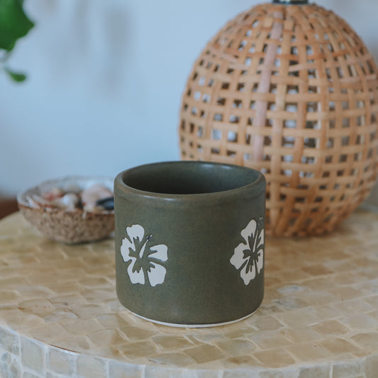 Hibiscus Cup | 10oz Bark Brown