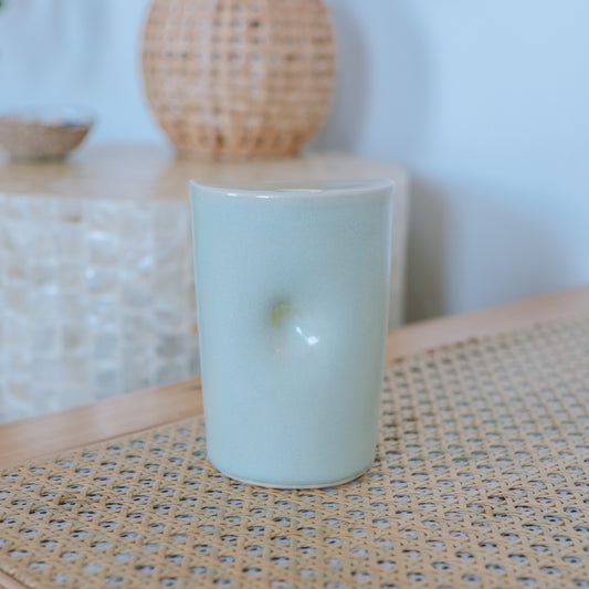 Cowrie Flower Takeaway Cup | 12oz Sea Foam