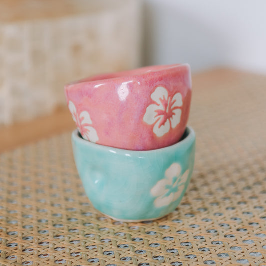 Hibiscus Espresso Cup Set