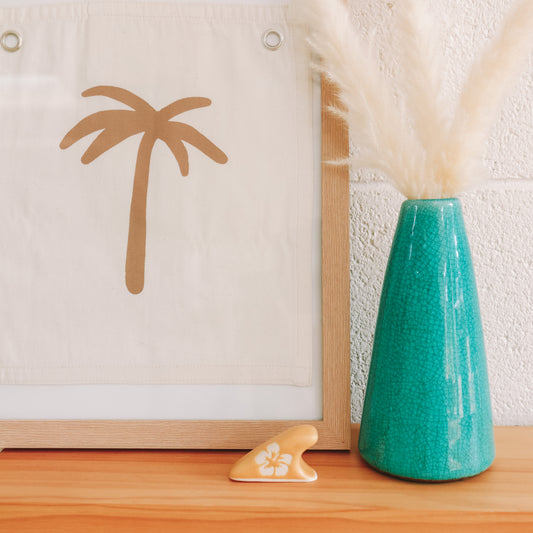 Mini Wave Hibiscus Print | Island Sun