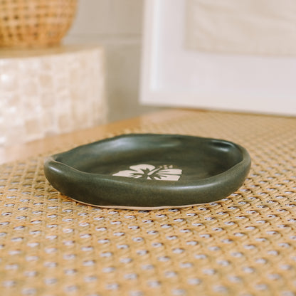 Hibiscus Dish | Bark Brown