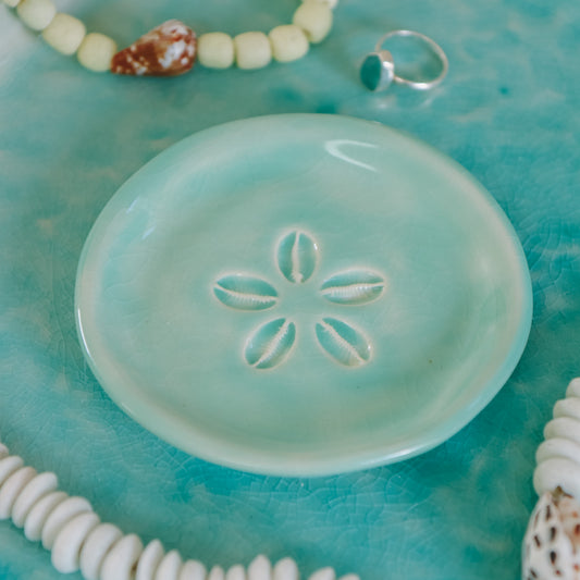Cowrie Flower Small Dish | Water