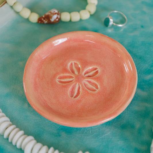 Cowrie Flower Small Dish | Sunset