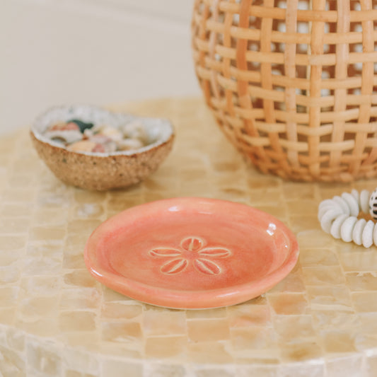 Cowrie Flower Small Dish | Sunset