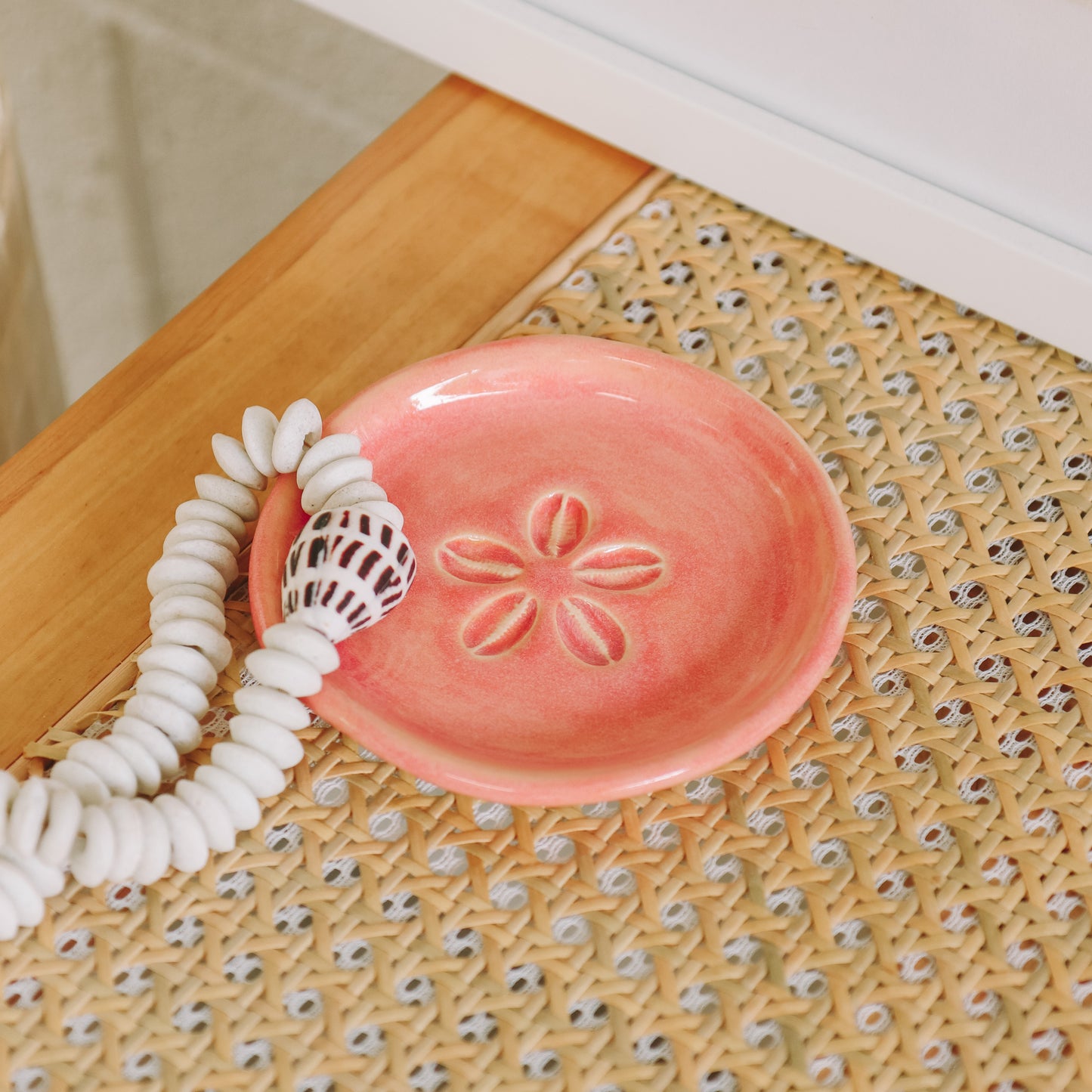 Cowrie Flower Small Dish | Sunset