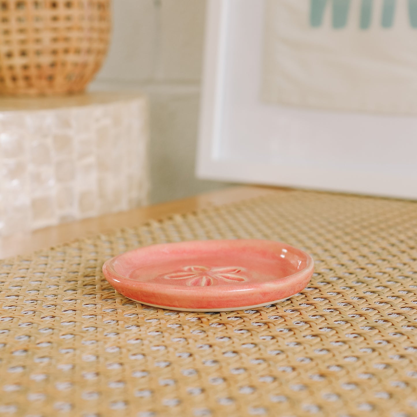 Cowrie Flower Small Dish | Sunset