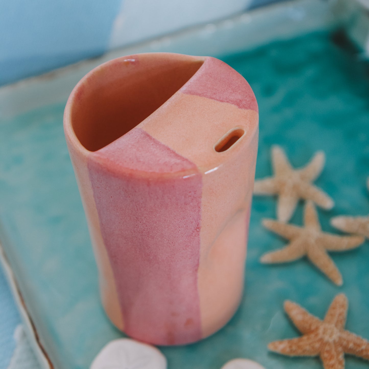 Striped Takeaway Cup - "Made to Order"