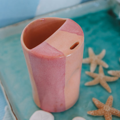 Striped Takeaway Cup - "Made to Order"