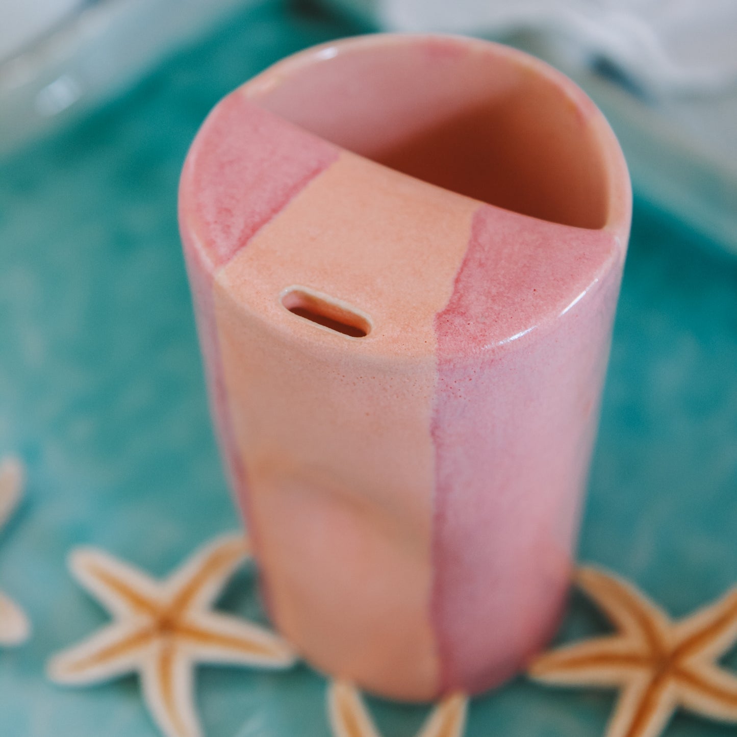 Striped Takeaway Cup - "Made to Order"