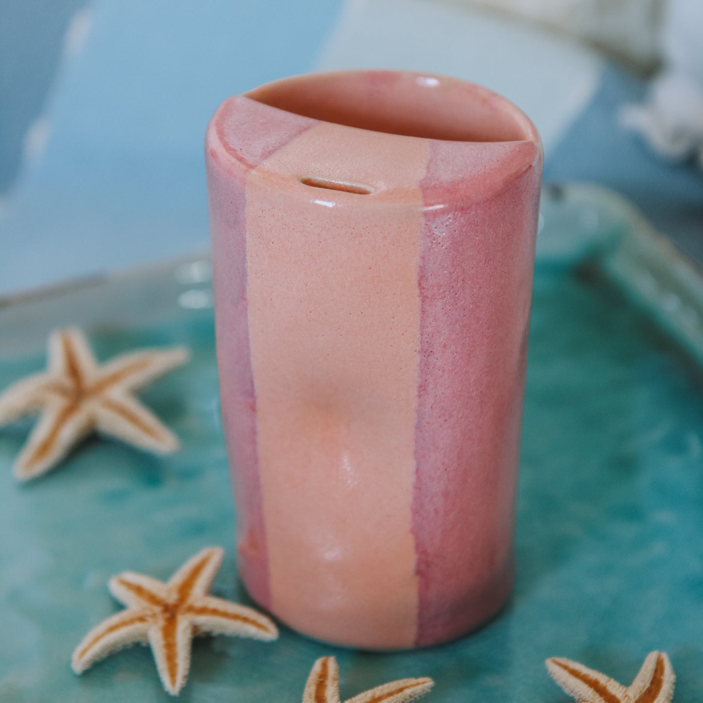 Striped Takeaway Cup - "Made to Order"