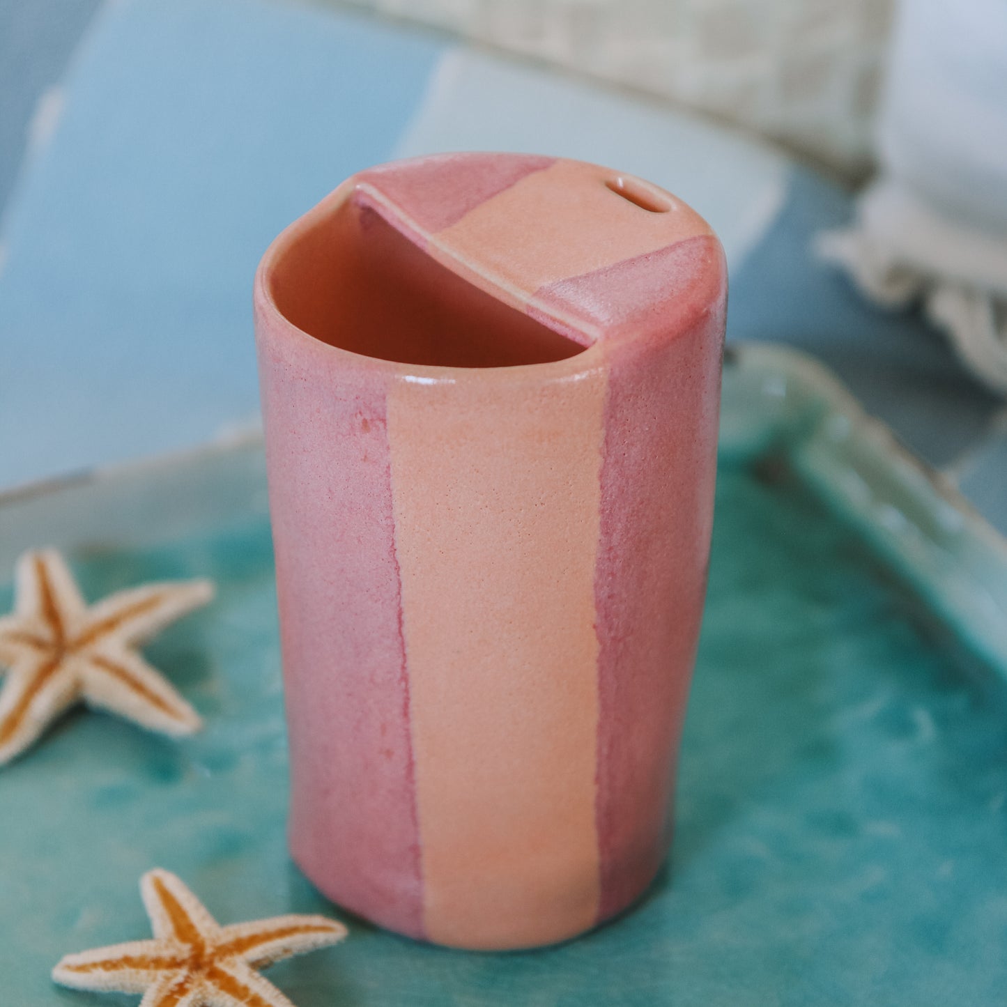 Striped Takeaway Cup - "Made to Order"