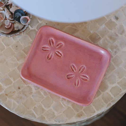 Cowrie Flower Tray | Berry