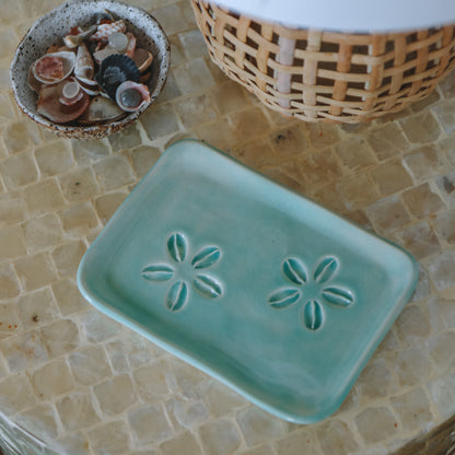Cowrie Flower Tray | Water