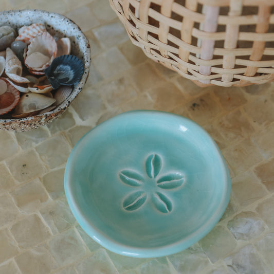 Cowrie Flower Small Dish | Water
