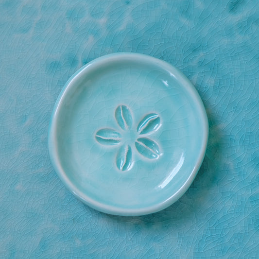 Cowrie Flower Small Dish | Water