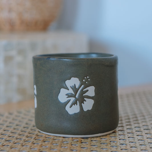 Hibiscus Cup | 10oz Bark Brown