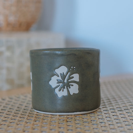 Hibiscus Cup | 10oz Bark Brown