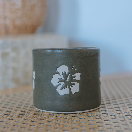 Hibiscus Cup | 10oz Bark Brown