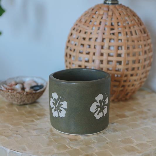 Hibiscus Cup | 10oz Bark Brown