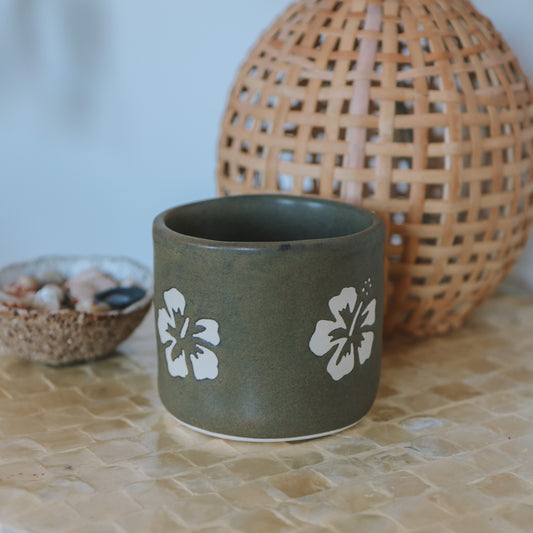 Hibiscus Cup | 10oz Bark Brown