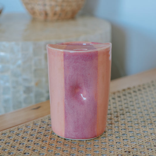 Striped Takeaway Cup | 12oz Berry + Sunset
