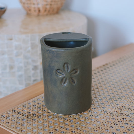 Cowrie Flower Takeaway Cup | 16oz Bark Brown