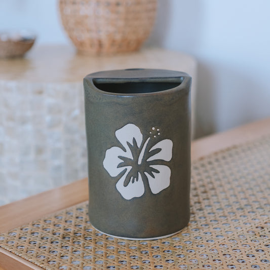 Hibiscus Takeaway Cup | 16oz Bark Brown