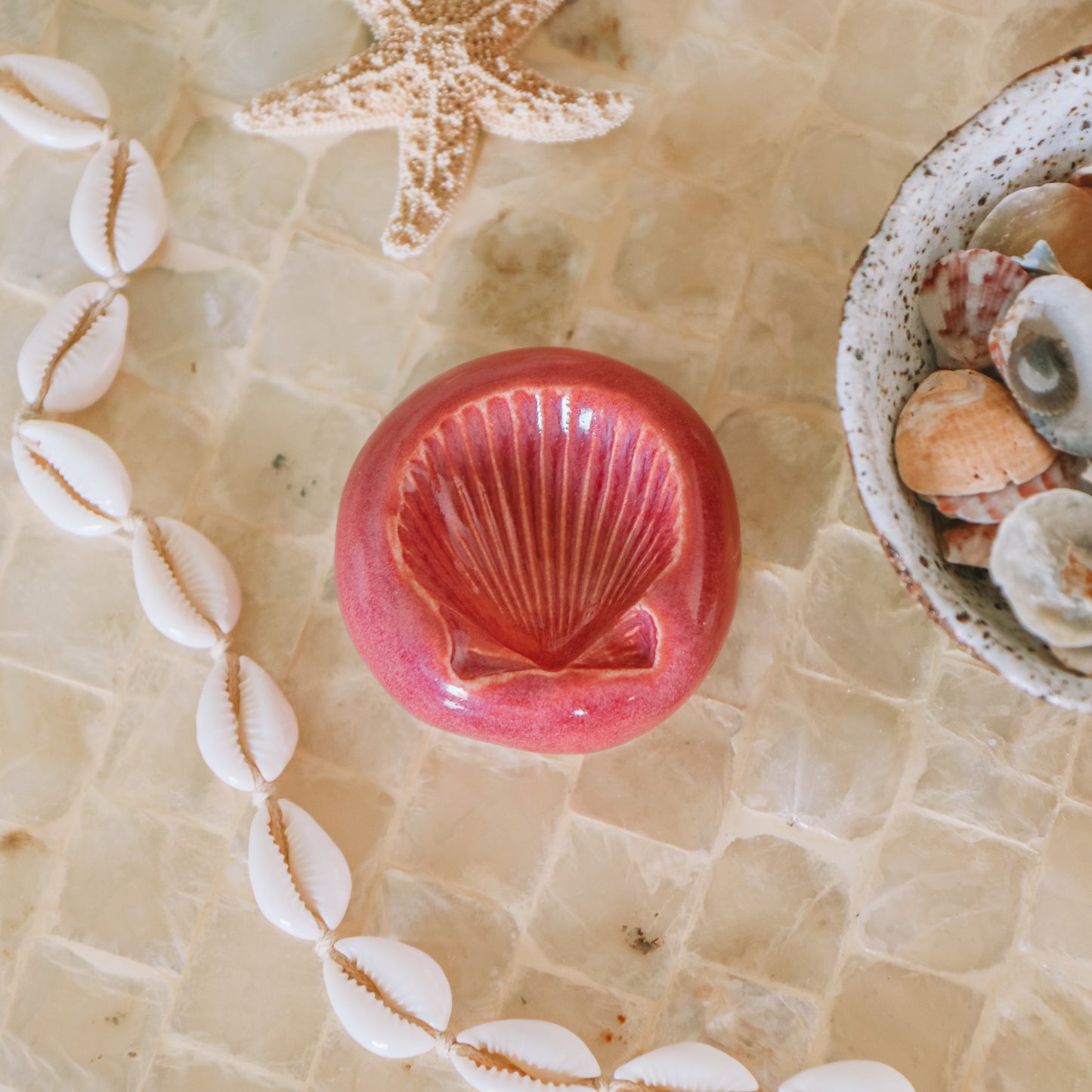 Shell Ring Dish | Pomegranate - *Discounted*