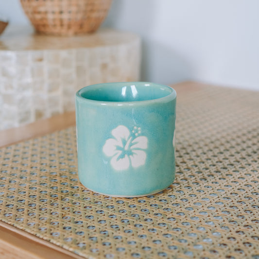 Hibiscus Cup | 10oz Wave Blue
