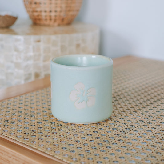 Hibiscus Cup | 10oz Sea Foam