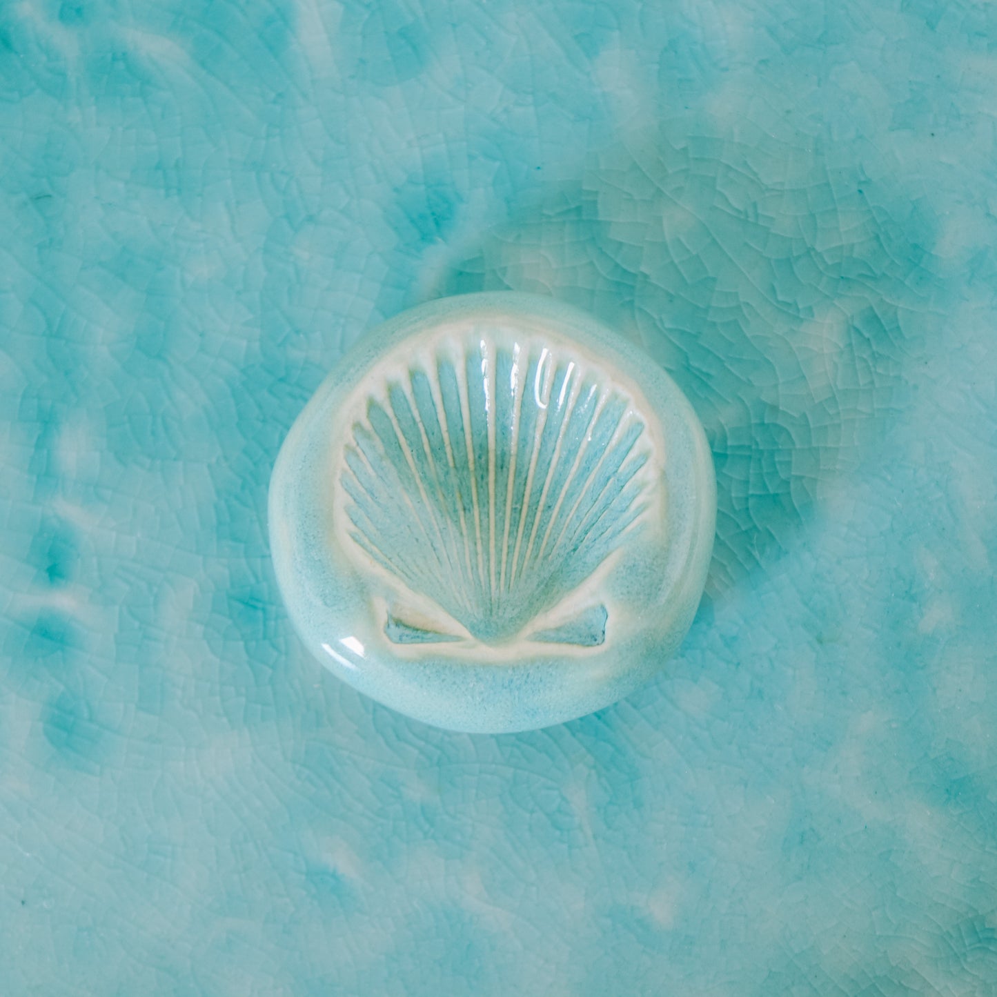Shell Ring Dish | Wave Blue