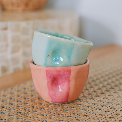 Striped Espresso Cup Set