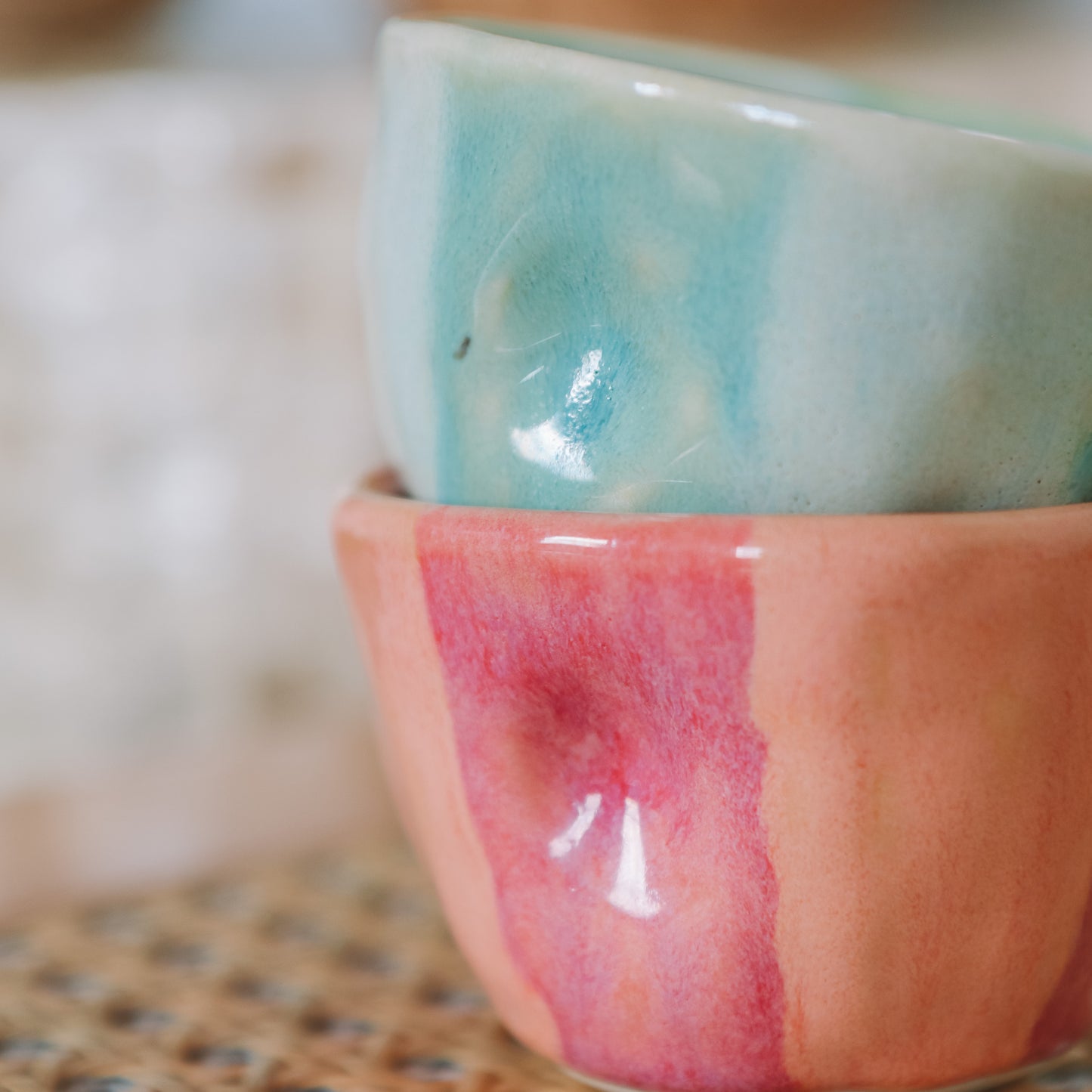 Striped Espresso Cup Set