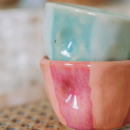Striped Espresso Cup Set