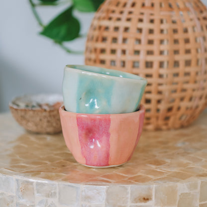 Striped Espresso Cup Set