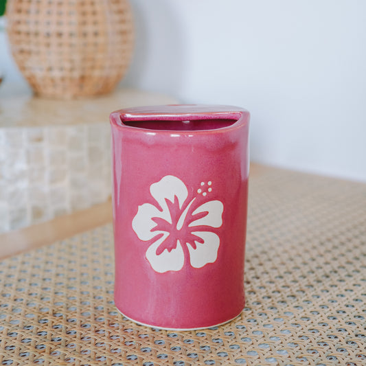 Hibiscus Takeaway Cup | 16oz Pomegranate