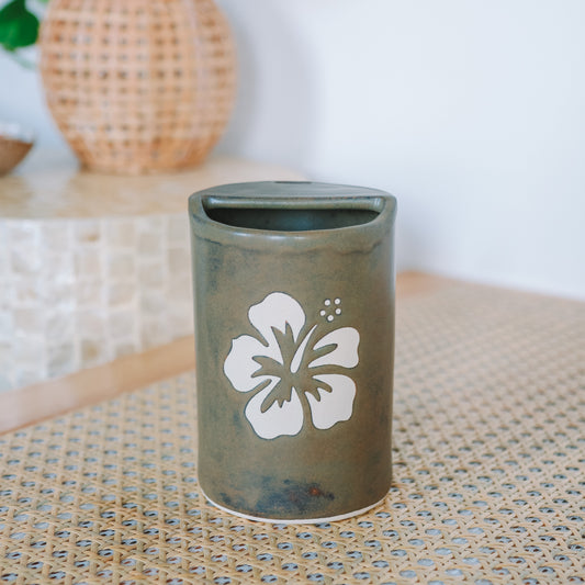 Hibiscus Takeaway Cup | 16oz Bark Brown