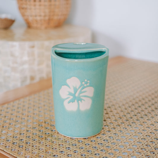 Hibiscus Takeaway Cup | 12oz Wave Blue - *Discounted*