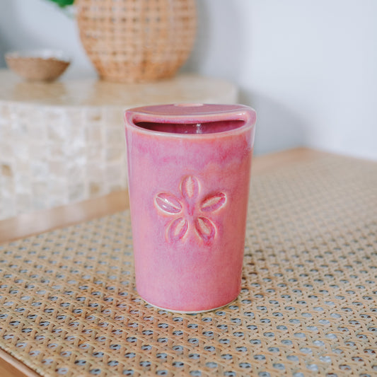 Cowrie Flower Takeaway Cup | 12oz Berry