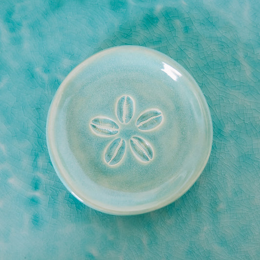 Cowrie Flower Small Dish | Wave Blue - *Discounted*