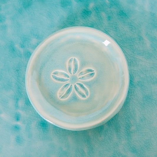 Cowrie Flower Small Dish | Wave Blue - *Discounted*
