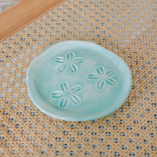 Triple Cowrie Shell Dish | Water