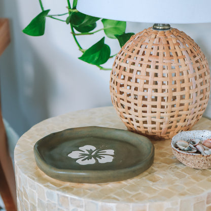 Hibiscus Dish | Bark Brown