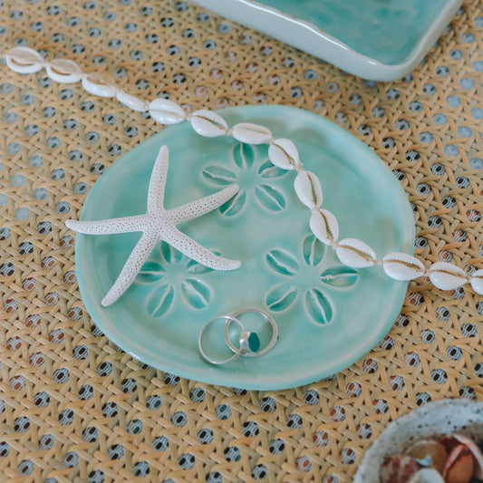 Triple Cowrie Shell Dish | Water