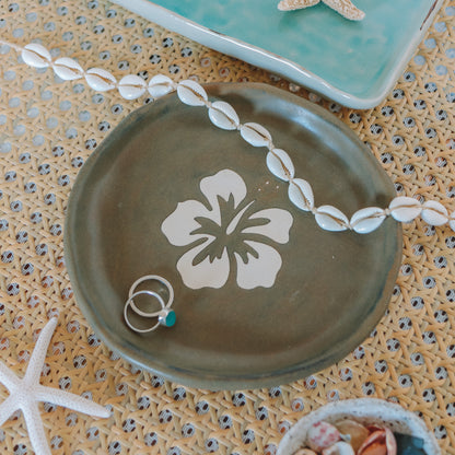 Hibiscus Dish | Bark Brown