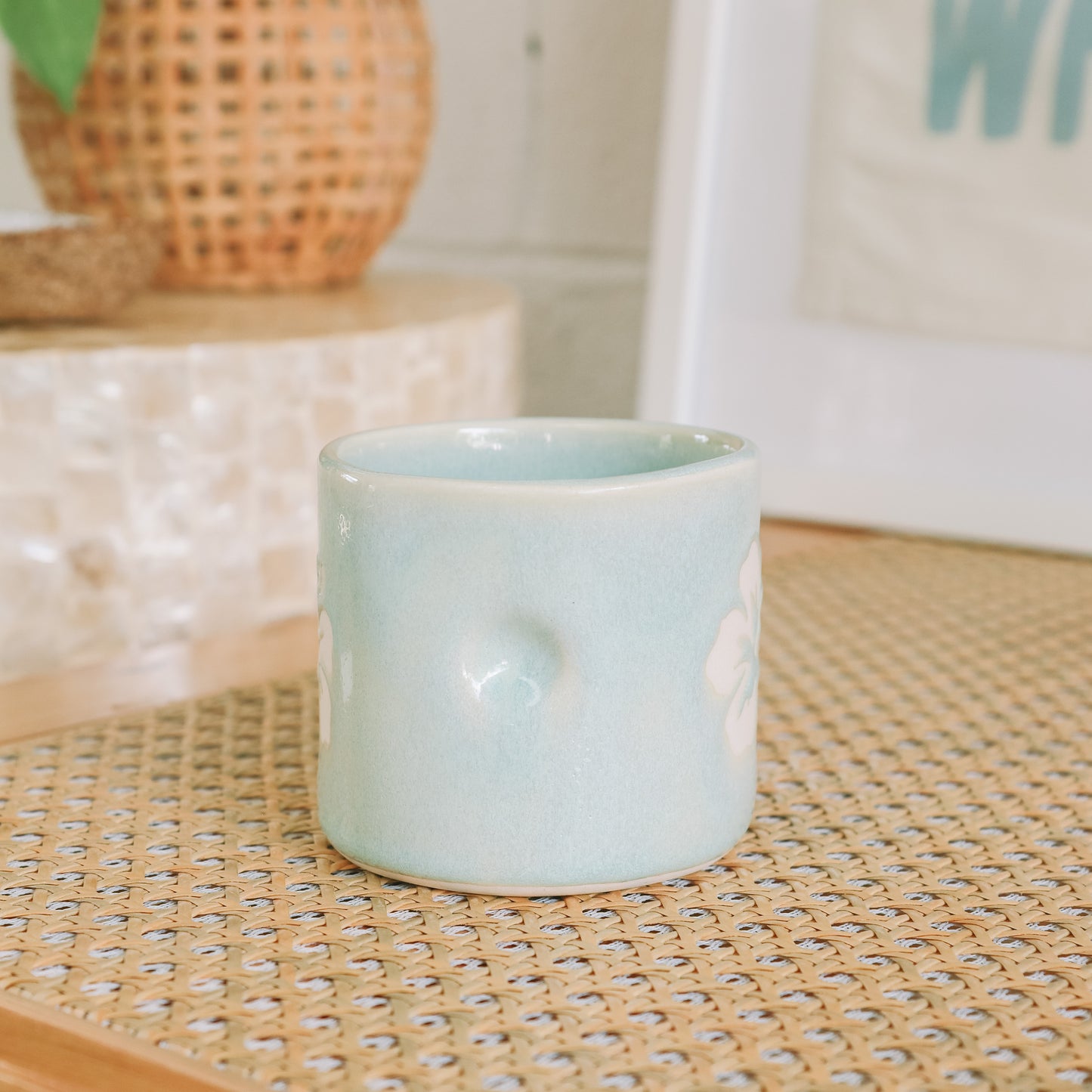 Hibiscus Cup | 10oz Sea Foam