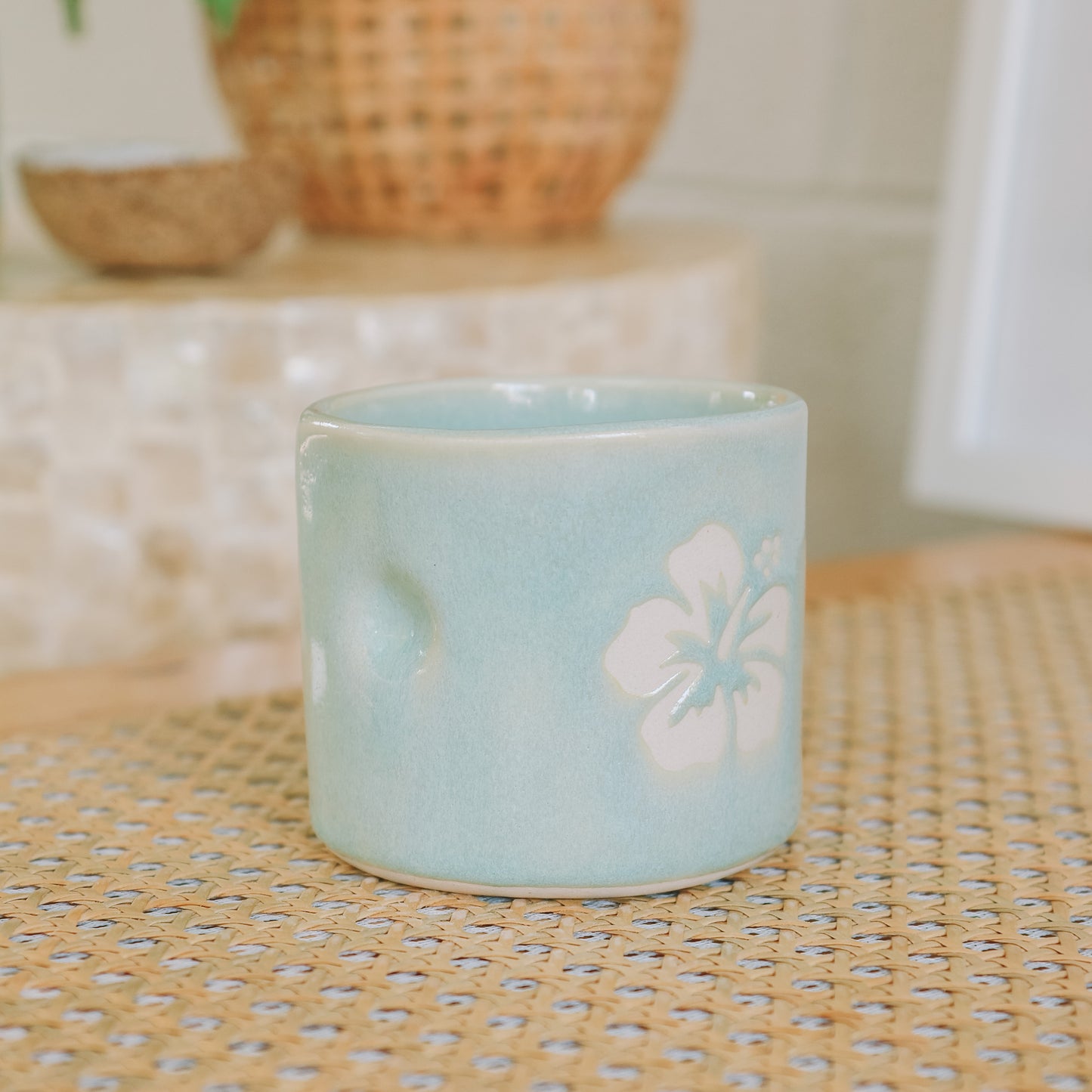 Hibiscus Cup | 10oz Sea Foam