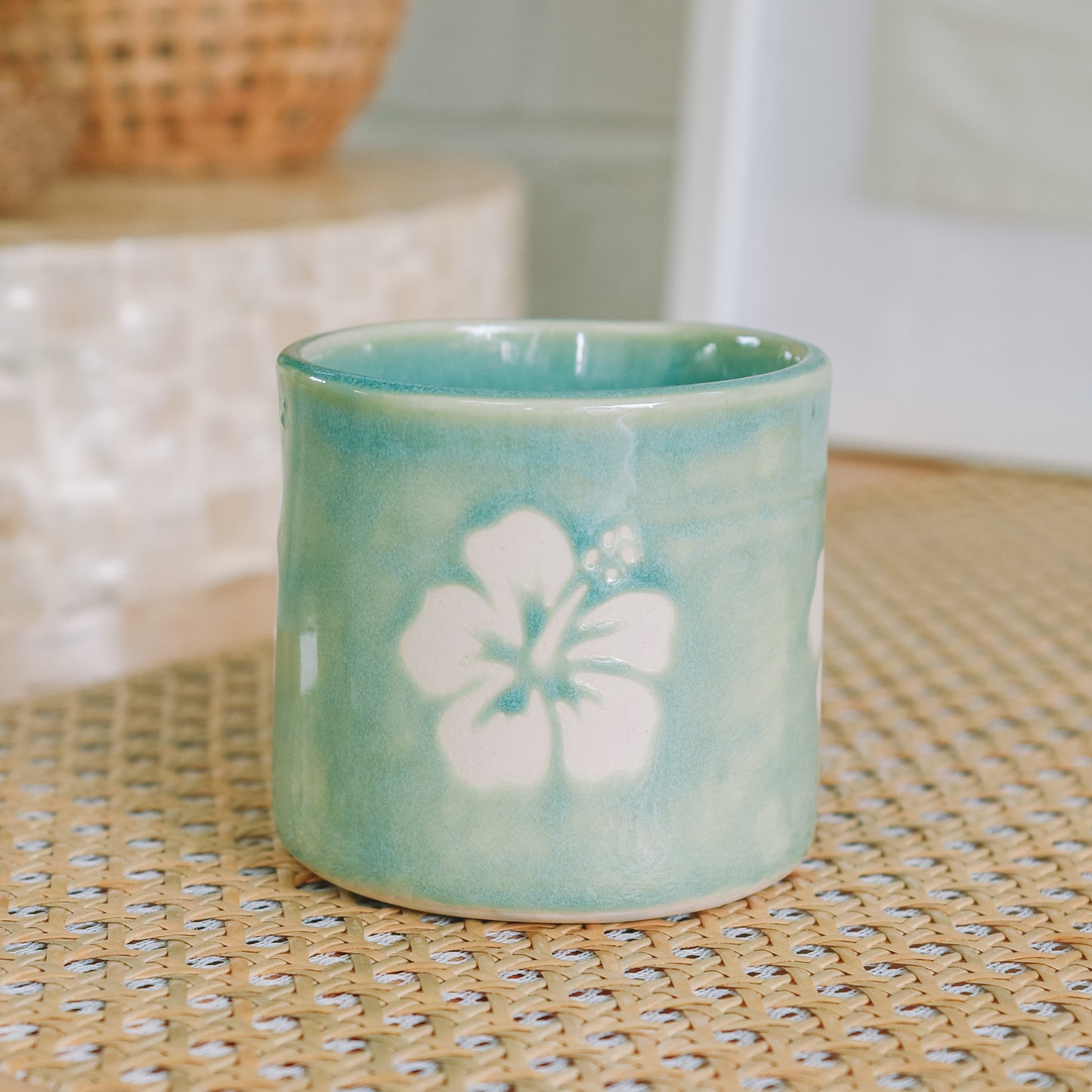 Hibiscus Cup | 10oz Wave Blue