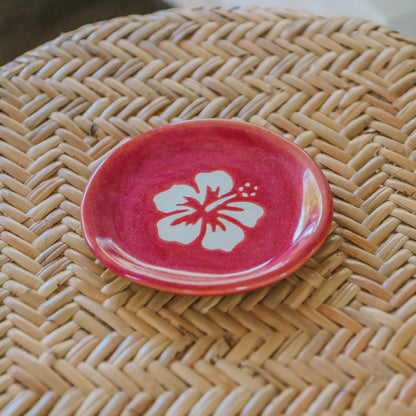 Hibiscus Small Dish | Pomegranate