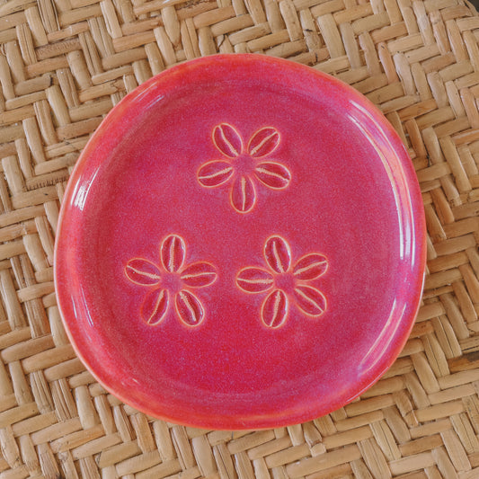 Triple Cowrie Shell Dish | Pomegranate